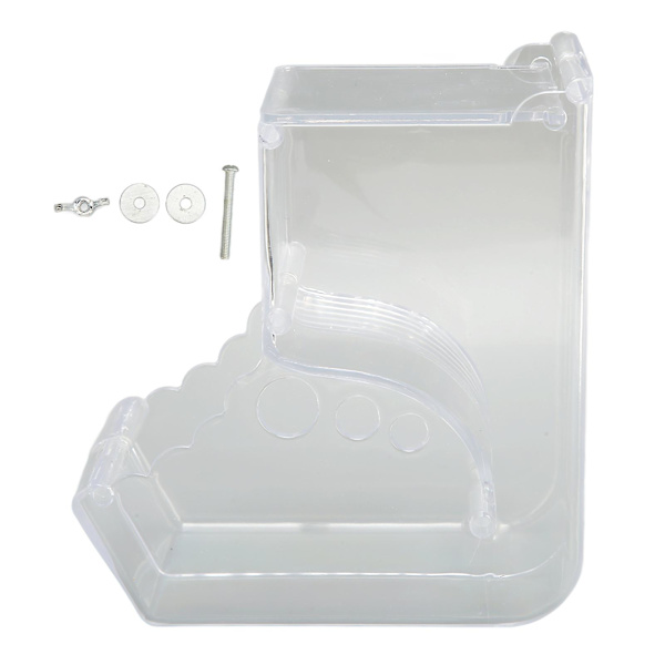 Automatisk Hamstermatdispenser - Stor Kapasitet Transparent Akryl Dispenser for Små Dyr som Marsvin, Fugl og Kanin