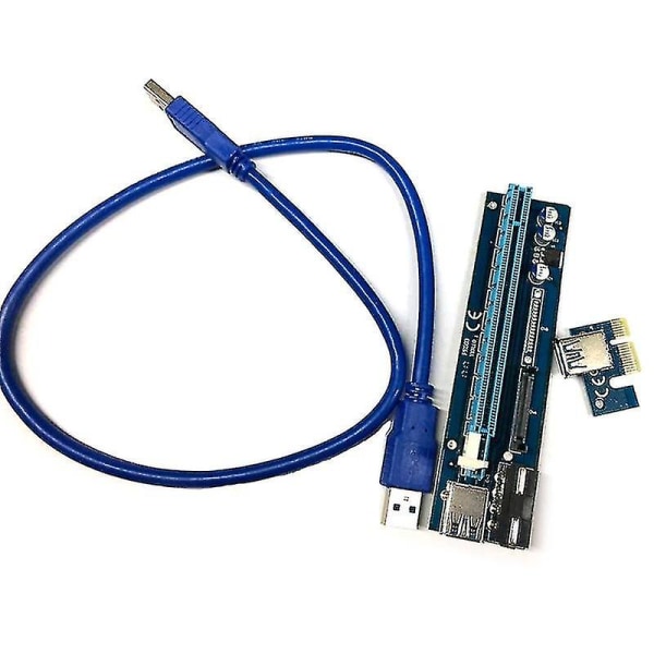 USB 3.0 Pci-e Riser Ver006c 4pin Dual Interface 16x - 1x Powered Adapter Card Bitcoin-litecoin-eth Coinille