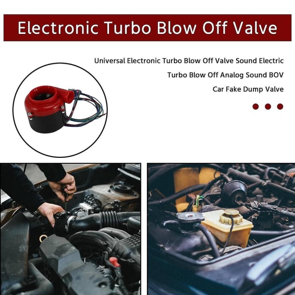 Universal elektronisk turbo blow off ventil ljud elektrisk turbo blow off analog ljud Bov bil falsk D