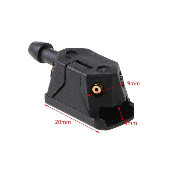 Bilventilatorformet bred vaskeblad vandstrålearm forrudeviskerdyse 9mm 4mm