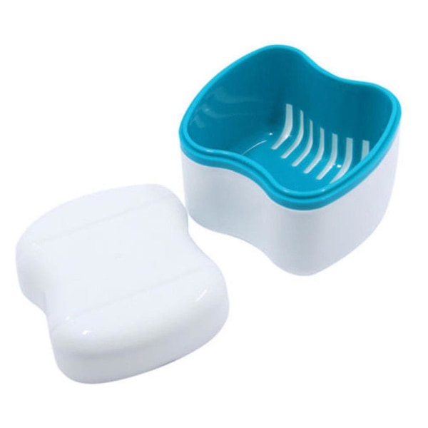 Health Care Denture Cleaning Tool Box - Falske Tænder Opbevaring Case Basket Container