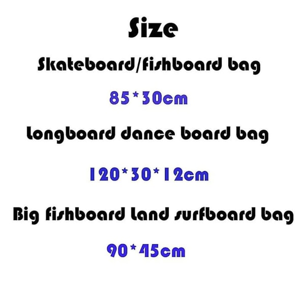 Skateboard Ryggsekk Fish Board Surfebrett Bag, Longboard Bag Rosa