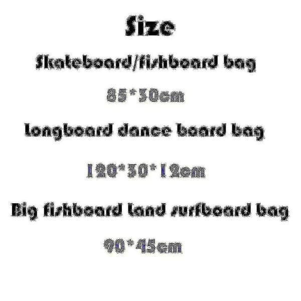 Skateboardryggsäck Fish Board Surfbräda Väska, Longboard Väska Rosa