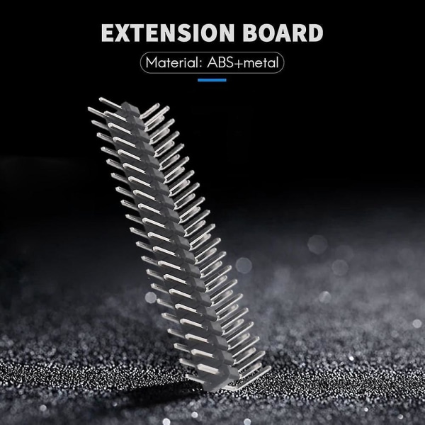 12 stk 40-pin GPIO-headersett 20x2-pin rettvinklet GPIO-headerkontakt for Raspberry Pi Zero/4b/3b+/