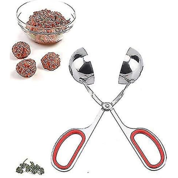 Kødbollesklemme - 304 Rustfrit Stål Ikke-klæbende Kødboller Risbolle Sklemme Maker Form Køkken