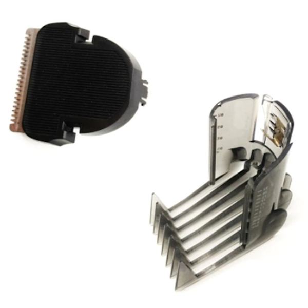 2 stk/sett Hårtrimmerkam + Hårtrimmerkutter for Qc5120 Qc5125 Qc5130 Qc5135 Qc5115 Qc5105