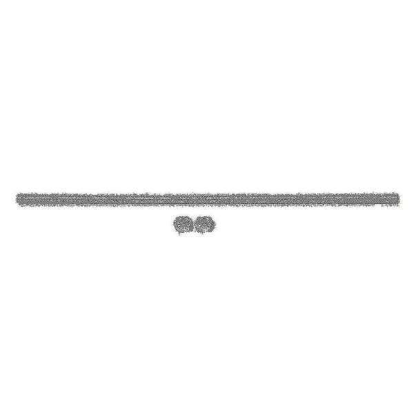 8x Rustfritt Stål Trådstang Stang Sølvfarget 320mm X M8