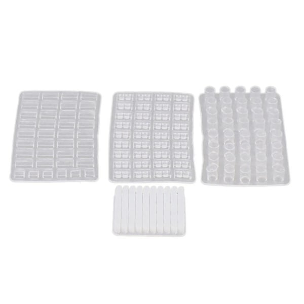 1/16 skala miniature model mursten forme, 4 pakke simulering mursten forme diy kit til sandbord landskab -wf