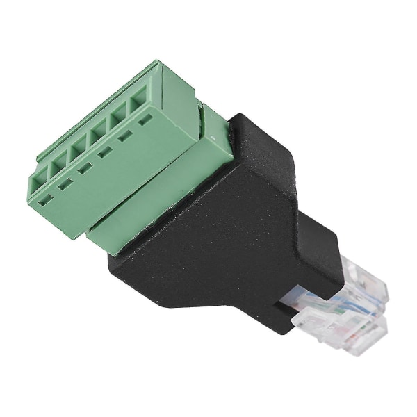 1 st Ethernet Rj12 6p6c hane till 6 stift skruvterminaladapterkontakt