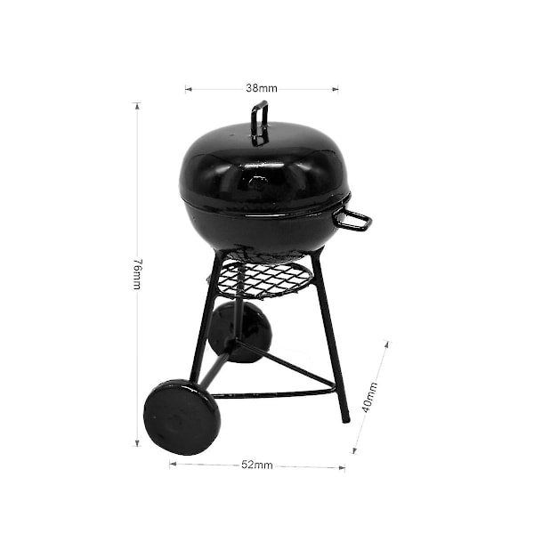 1:10 Skala Grill Miniatyr Prydnader Bbq Verktyg Mini Möbler,a
