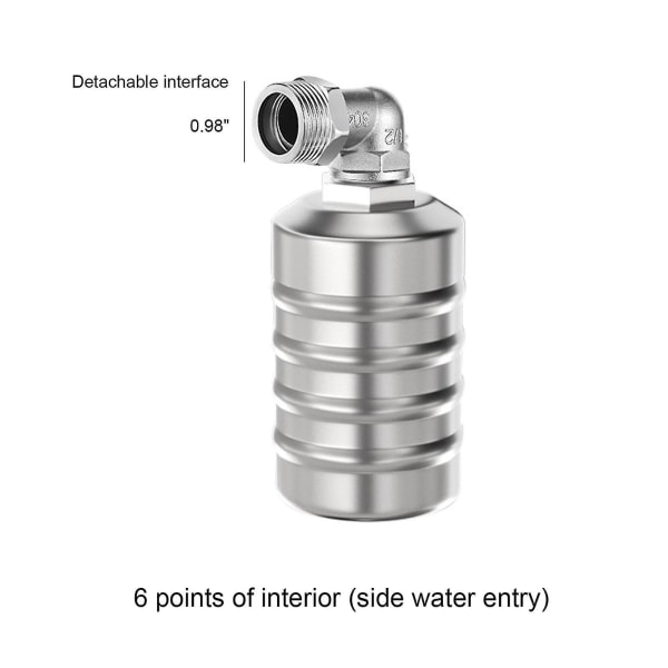 304 rustfrit stål fuldautomatisk vandstandskontrol svømmerventil, regulator til vandtank