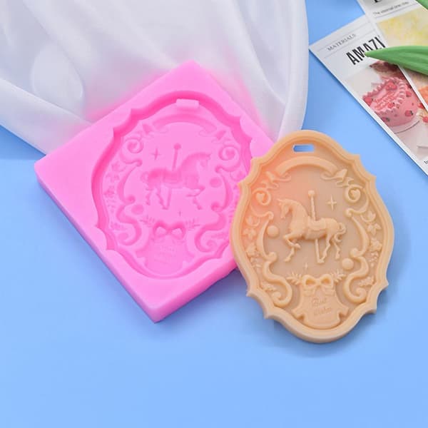 Karusell Fondant Form Kake Silikonform Karusell Kakedekorering