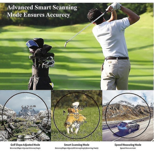 Profesjonell golfavstandsmåler Dt600 med intelligent skannemodus for stigningsmåling, utendørs høypresisjon håndholdt laseravstandsmåler, slitesterk R