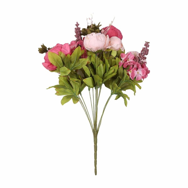 1 kpl Fake Flowers Vintage Keinotekoinen pioni Silkkikukkia Häät Kodin koristelu