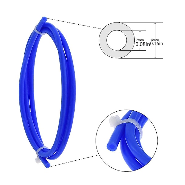 Ptfe-rör 1,75 mm filament Ptfe Teflonto-rör för 3d Ender-skrivardelar