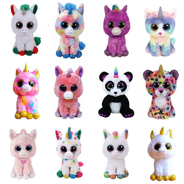 Suuret Silmät Pehmolelu Eläin Tyttömäinen Sydän Yksisarvinen Nuken Riie Nuken Joulu Lapset Lahja unicorn chihuahua (random color) about 15cm