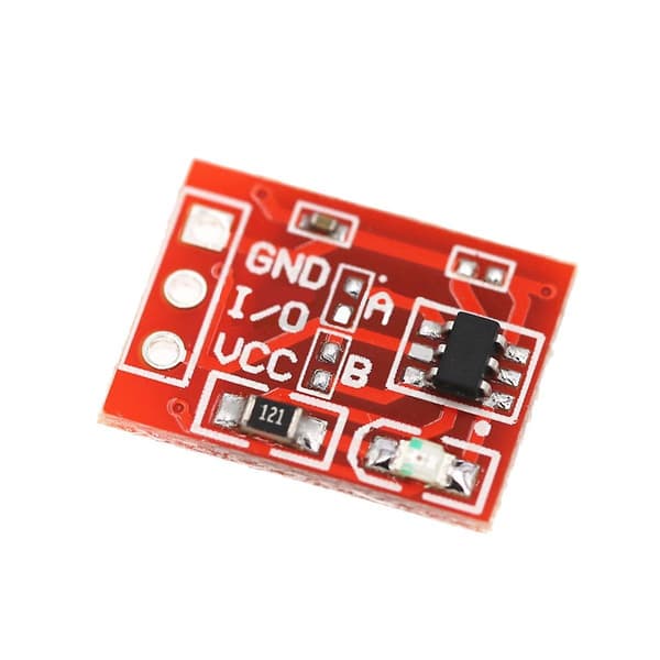 100 st Ttp223 Touch Button Modul Kondensatortyp Enkanals Touch Switch Sensor