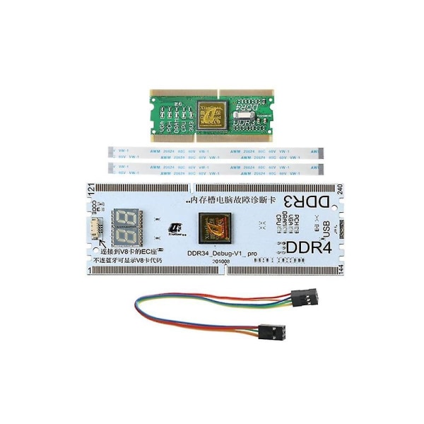 Laptop/desktop moderkort minneskortplats Ddr3/ddr4 diagnostisk analysator testkort anteckningsbok för Ddr3/4