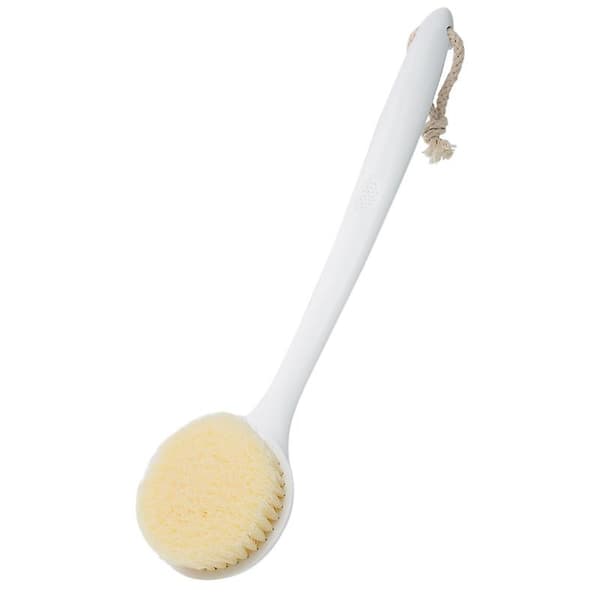 Grå Scrub the bath Stærk scrub rygbørste blød børste badebørste