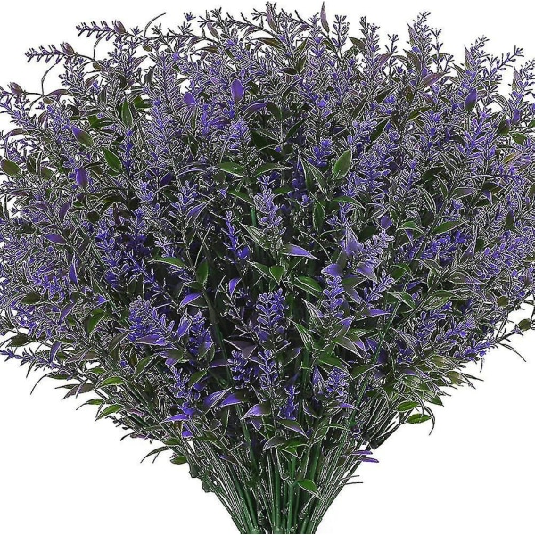 4 stk. kunstige lavendel lilla falske blomster Acsergery gave lavendel planter