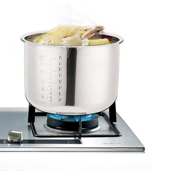 6L Trykkoger Indre Gryde Ris Trykkoger Liner Rustfrit Stål Indre Gryde Trykkoger L