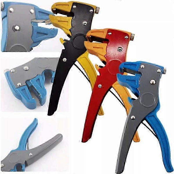 Automatisk Kabelavskärare Crimper Crimpverktyg Justerbar Tång Klippare red