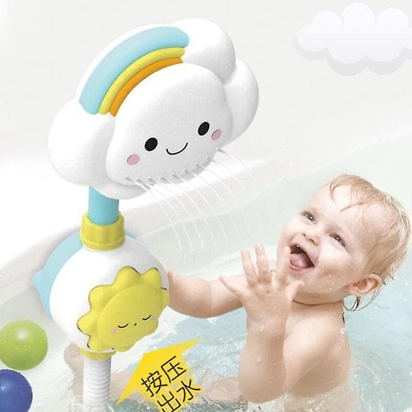 Baby Badeleker Sky Badekar Dusjer Badetuter Sugerkopper Sammenleggbar Kran Barn Badeleker