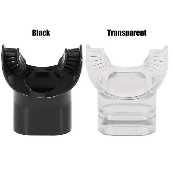 Sæt med 2 ekstra silikone snorkelmundstykker, Model: Transparent - Model: Transparent