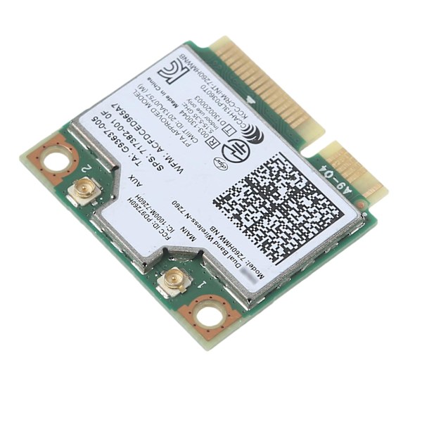 Dual Band 2.4G/5G til Intel Wireless Notwork Card 7260 7260NB 7260HMW til NB PCI