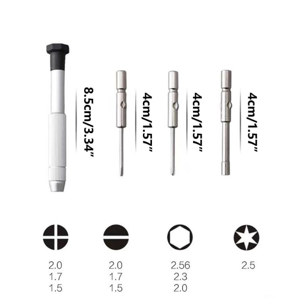 Tiny Home Kit Pieni set, mini set watch, puhelimelle, leluille, tietokoneelle, silmälasien korjaukseen