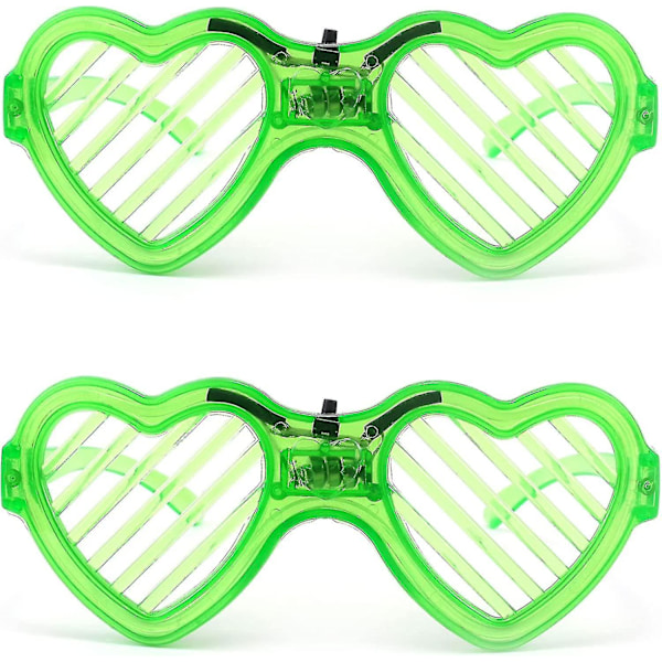 Ubiuo 2-pack LED-glasögon med Happy New Year-motiv, lysande julgransglasögon för fest B2855-f2