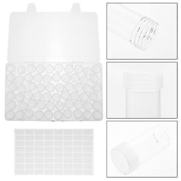 1 set pärlor målningsförvaringslåda diamantbroderi tillbehör behållare