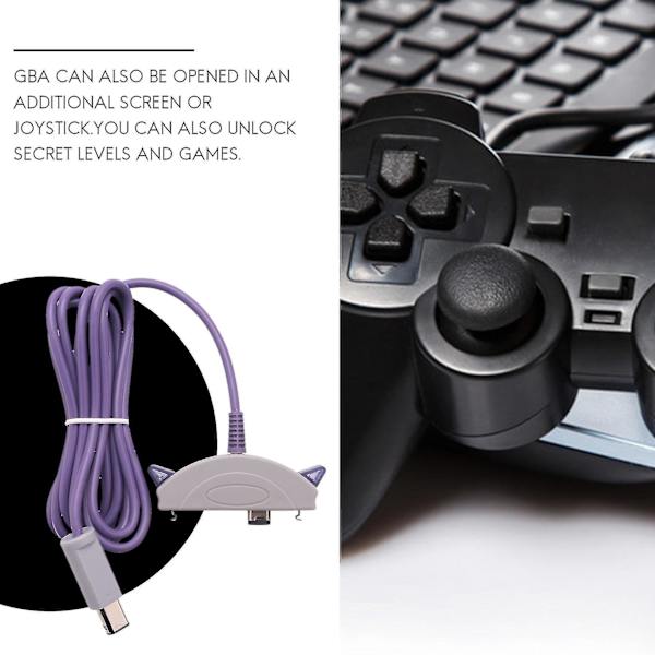 1,8 m Pelikäyttöinen Linkki-kaapeli Yhteysjohto Adapteri Yhteensopiva Game Boy Advance:n tai SP:n kanssa Adapterikaapeli-dt