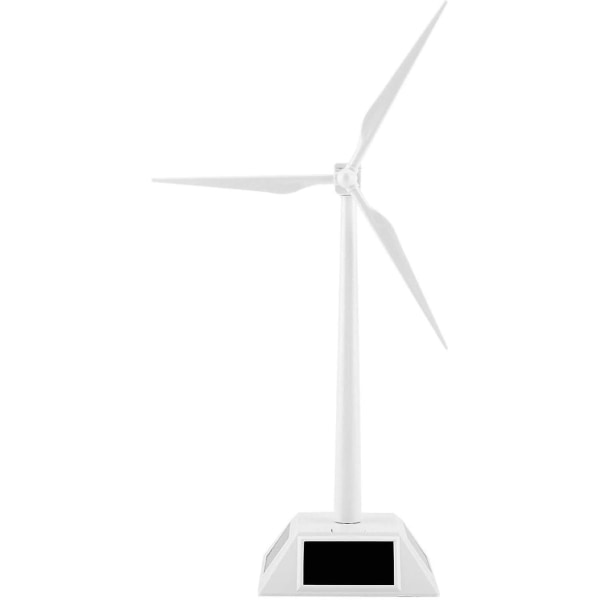 Vindmøllemodell - Solcelledrevet 3d vindmøllemodell montert håndverk vindturbin Barn Barn Utdanning Læring Morsomt leketøy Gave Kompatibelt hjemmekontor des.