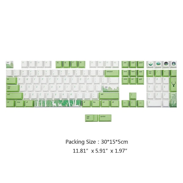 110 stk. Oem-profil Tilpassede Keycaps Pbt Dye Sublimation Til Cherry Mx-switche