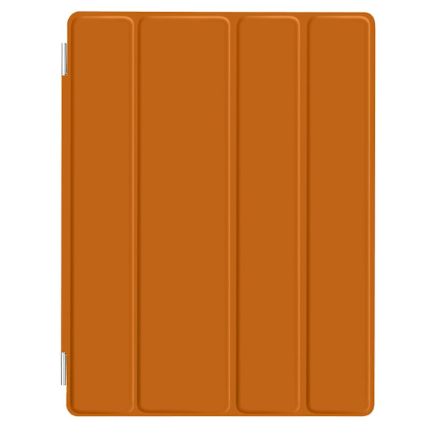 Orange för iPad 4 3 2 Ultra Slim Magnetic PU Läder Smart Cover Hard Back Case