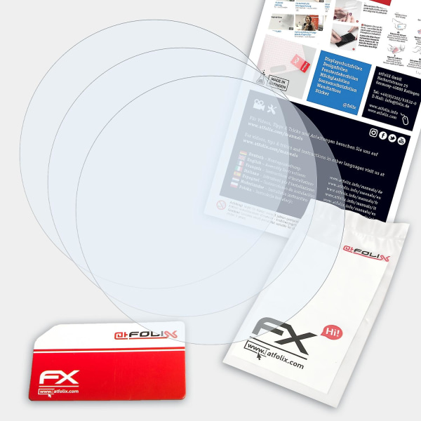atFoliX 3x skyddsfolie kompatibel med Philips DL8790/00 & DL8791/00 Health Watch klar