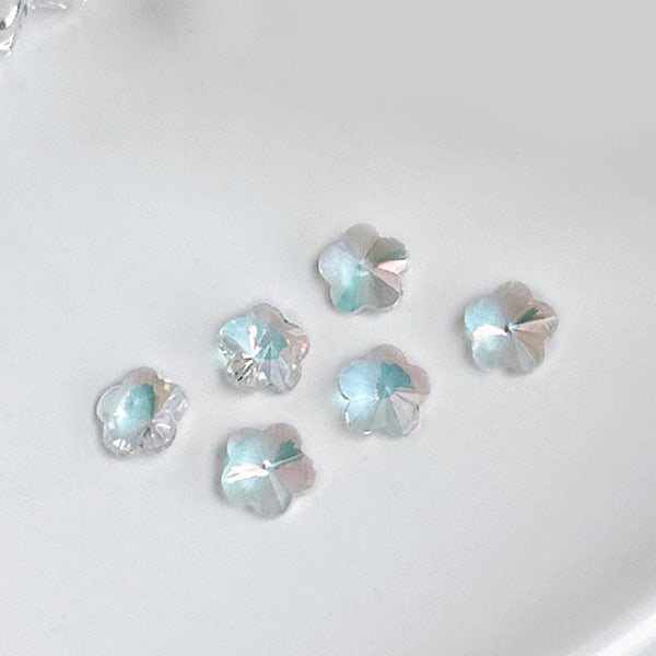 Krystal Neglekunst Rhinestones Diamanter Ædelstene Negledekorationer Ringe Øreringe Diy 5