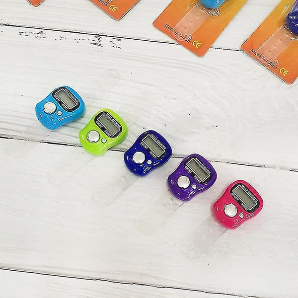 Finger Counter Clickers, 5-pack Återställbara Handräknare