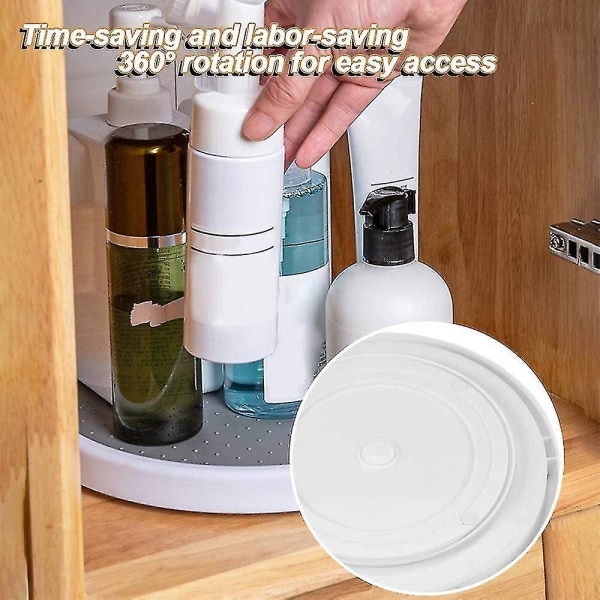 Turntable Organizer Kjøkken, Turntable Spice Rack Rotatable, Rotatable Spice