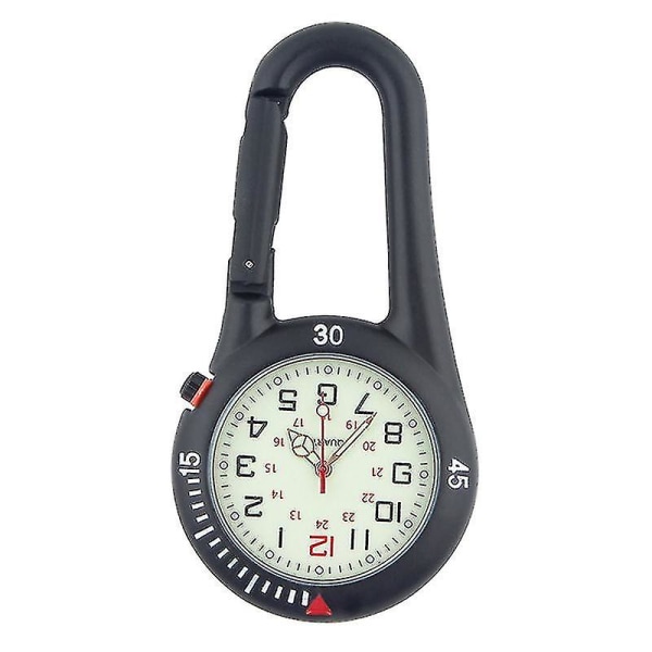 Quartz Pocket Carabiner Watch Outdoor Sports Hook Lock Waist Watch