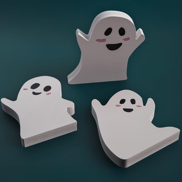 Halloween Horror Ghost Ornament 3stk/sett Desktop Crafts For Creative Gave Suppli