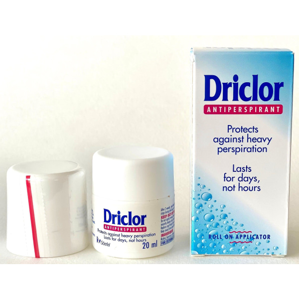 Driclor Antiperspirant Roll-on 20 ml Antiperspirant Deodorant | Klinisk styrka Hyperhidros Behandling - Minskar armhålesvett