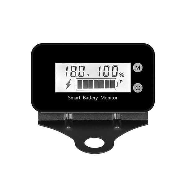 7-100v Smart Batterimonitor Med Beslag, Digital Batterikapacitetstester Batterispænding Temperat