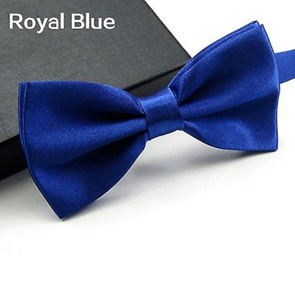Klassisk enfärgad slipsnål för män, bröllopsfest, justerbar slipsnål royal blue