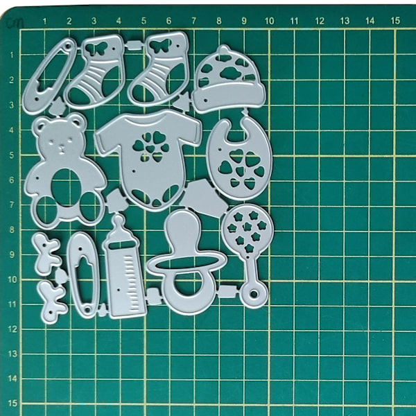 Spädbarnsleksakstema Skärmaskin Präglingsstansar För Korttillverkning Scrapbooking