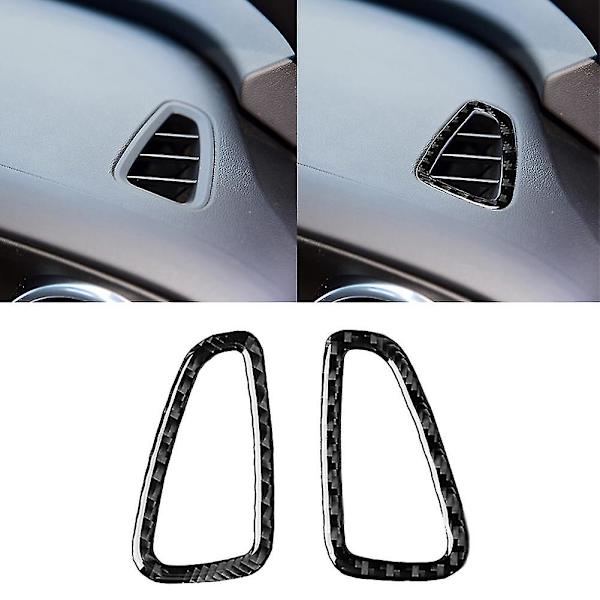 2 stk./sæt Carbon Fiber Dashboard Luft Udløb Ramme Stickers Til Chevrolet Camaro
