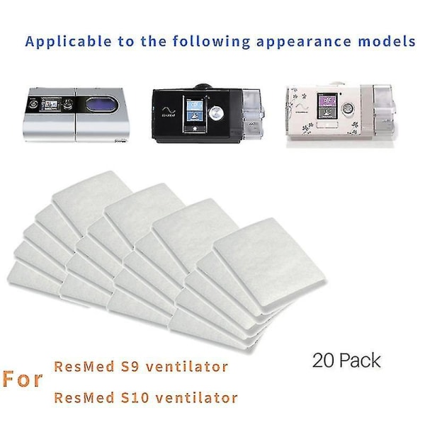 Cpap luftfilter-ultrafina ersättningsfilter för engångsbruk-20 filter