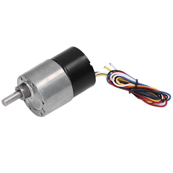 DC12V Brushless Geared Motor with D Shaft, 12RPM Speed, Low Noise, CW/CCW Rotation and Gear Reduction.