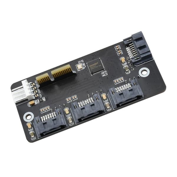 Cm4 4ch Sata3.0 -liitäntälaajennuskortti 6gpbs Huippunopeus Raspberrypi-laitteelle